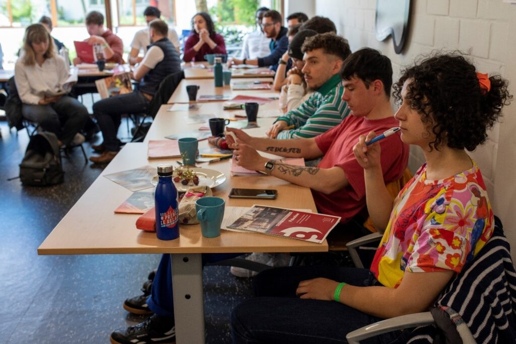 Photo prise lors de lors de la rencontre avec l’ONG Solsoc